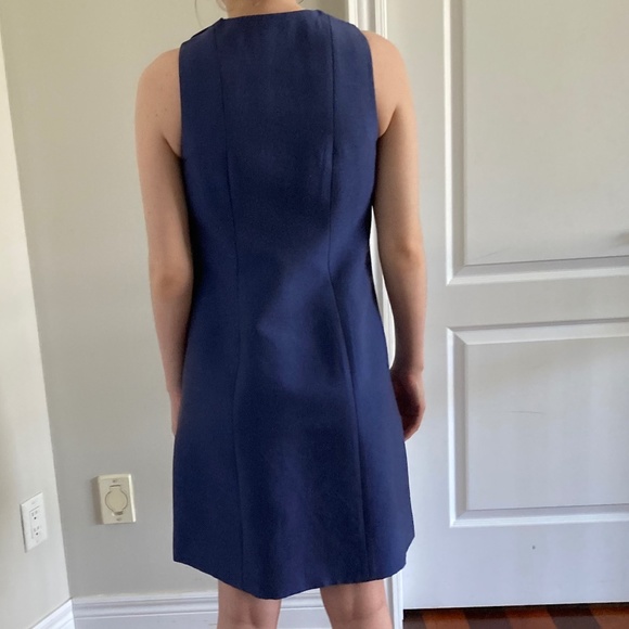 Trademark Blue Button Dress - size 00 - Picture 2 of 3